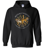 Ladies Black Kama Sutra Tigers Hoody
