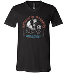 Mens V Neck Naughty Pandas